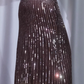 ✨Girlhomeshops-Black Halter Mermaid Prom Dress Vertical Sequin Striped Cutout Evening Gown gh9966