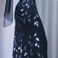 ✨Girlhomeshops-Spaghetti Strap Black Leaf Sequin Mermaid Long Evening Gown With Shawl gh10006