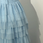 Light Blue One-Shoulder Fitted Waist Tiered Skirt Prom & Evening Dress gh7227