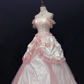 Light Pink Off-the-Shoulder Luxury Romantic Gown, Cinched Waist, Voluminous Vintage Skirt, Wedding Dress & Bridal Gown gh8257