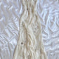Robe de soirée longue en mousseline de soie, magnifique, légère et délicate, avec des bretelles spaghetti et des perles, gh3336