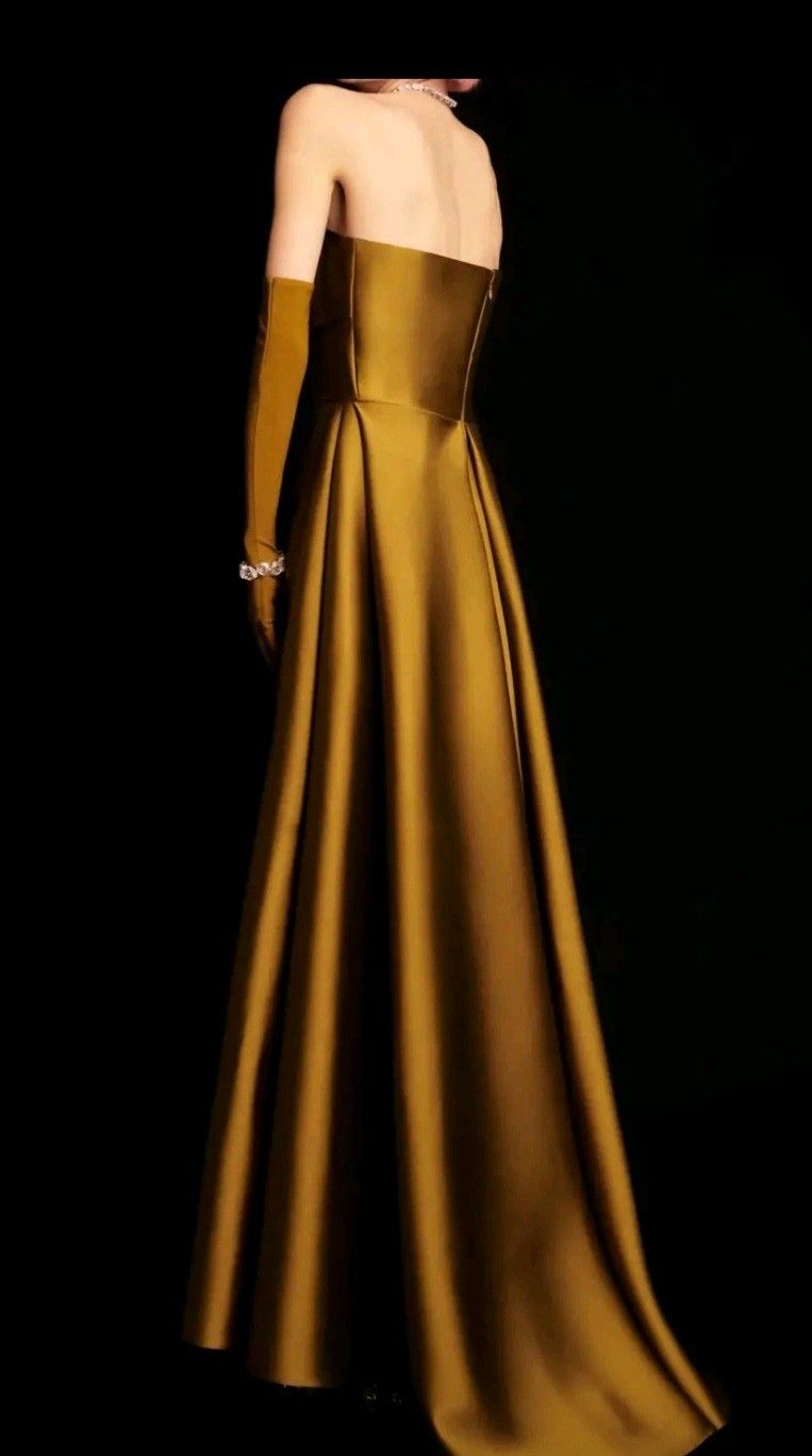 Girlhomeshops - Robe de soirée longue en satin, élégante et moulante, robe de bal, gh5763