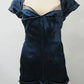 Girlhomeshops-Navy blue simple and fashionable long satin floor-length prom dress evening dress graduation dress gh5198