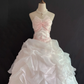 Blush Pink Strapless Romantic Gown With Bow Details, Cinched Waist & Voluminous Princess Skirt, Wedding Dress, Bridal Gown gh8260