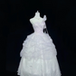 Lavender Cinched Waist Voluminous Princess Skirt Elegant Romantic Dress, Wedding Gown gh7995