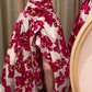 girlhomeshops-Blumenkleid, lang, Schlitz, Gartenpartykleid, gh5859