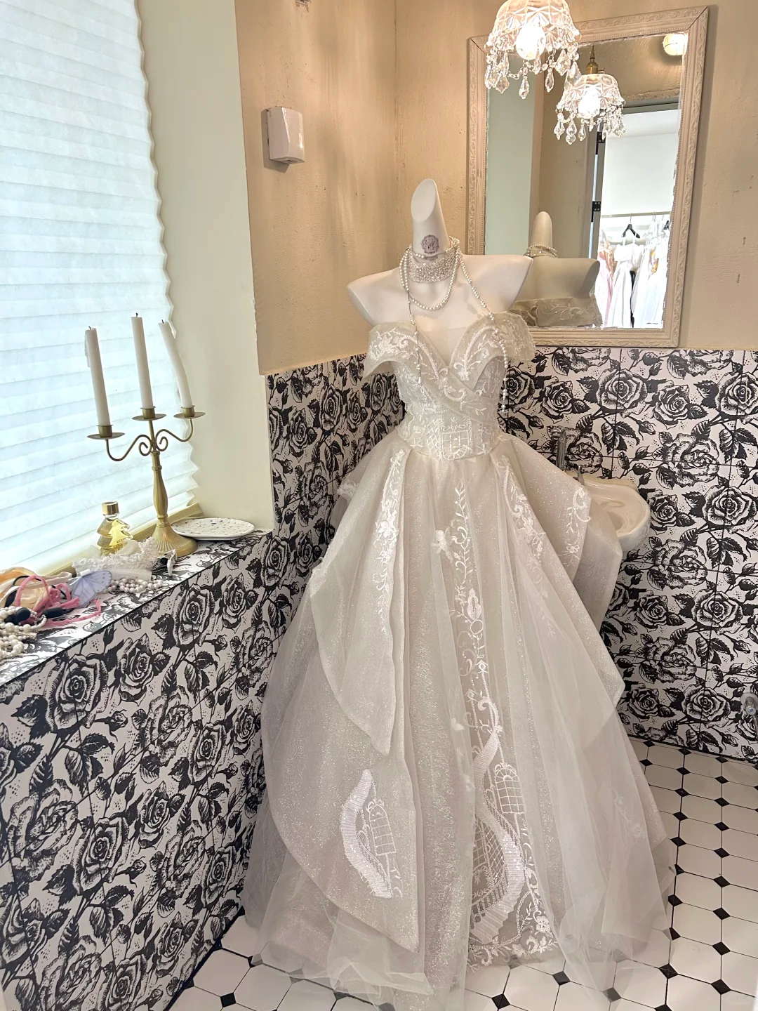 Ivory Strapless Cinched Waist Full Flared Skirt Long Elegant Romantic Dress, Wedding Gown gh7786
