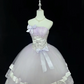 Lavender Strapless Cinched Waist Classic Styling Voluminous Skirt Romantic Dress, Wedding Gown gh7996