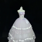 Lavender Strapless Cinched Waist Classic Styling Voluminous Skirt Romantic Dress, Wedding Gown gh7996