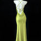 Grün Mode Elegante Strapse Rückenfrei Lange Meerjungfrau Schlank Sexy Ballkleid Abendkleid Partykleid Ballkleid gh4054
