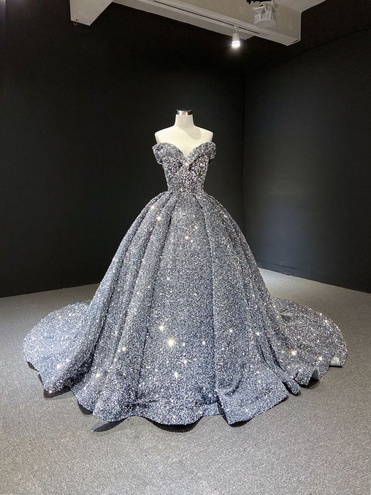 Silber/Rot/Grün Glänzend Wunderschöne Pailletten Langes Ballkleid Abendkleid Off Schulter Erwachsene Zeremonie Kleid gh3128