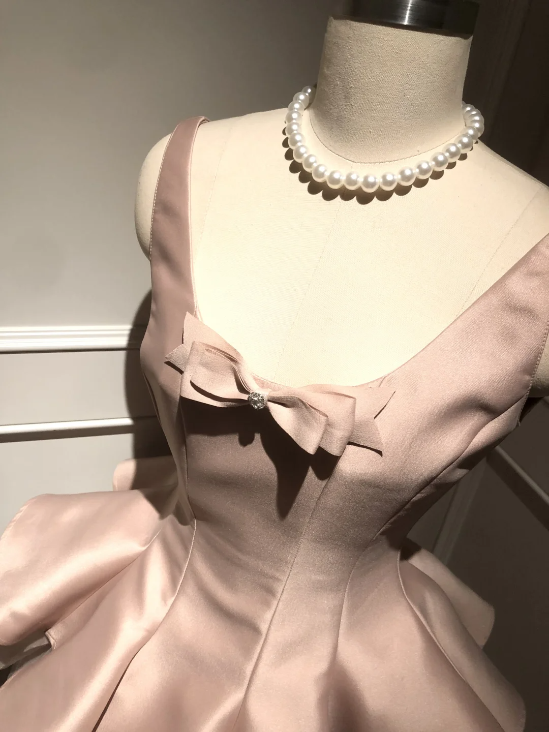 Rosa Süßes Niedliches Elegantes Kurzes Tüll Satin Schleife Dekoration Homecoming Kleid Abendkleid Geburtstagsparty Kleid Ballkleid Ballkleid gh4077