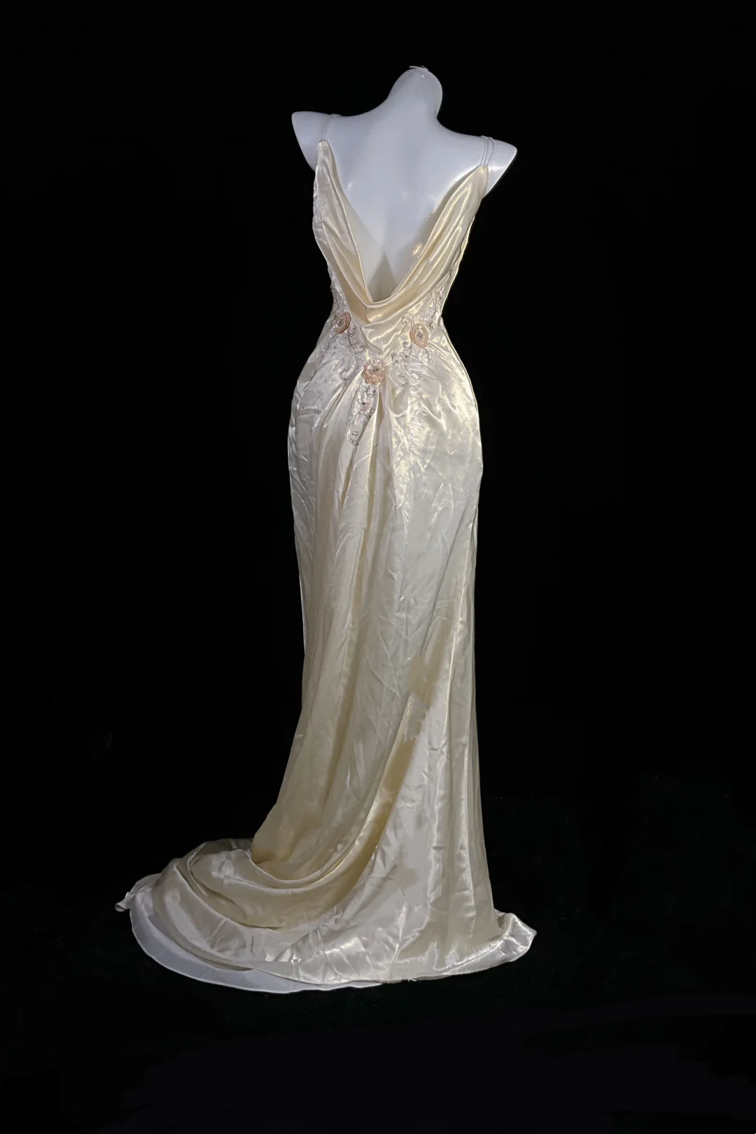 Apricot V-neck Fitted Waist Sexy Long Prom Evening Gown gh7176
