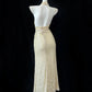 Gold Sequin Elegant Long Ball Gown Evening Dress Party Dress gh4477