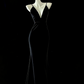 Robe de soirée longue en satin blanc style sirène, élégante, gh4474