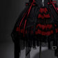 Girlhomeshops - Robe courte de soirée en tulle et dentelle perlée noire et rouge, robe d'anniversaire gh5347