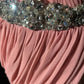 Pink Gorgeous Shiny Elegant Exquisite Beaded Tulle Long Mermaid Floor Length Slim Ball Gown Evening Gown Party Dress Prom Dress gh3851
