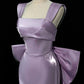 Girlhomeshops-Lila Kleid Elegantes Kleid Satinkleid Langes Kleid Formales Ballkleid Ballkleid Anmutiges Kleid gh5308