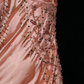 Light Pink Spaghetti Strap Fitted Waist Slim Satin Prom Dress, Evening Party Gown gh7312