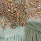 Blaues, perlenbesetztes, wunderschönes Meerjungfrau-Lang-Chiffon-Ballkleid mit Abendkleid und Partykleid gh4441