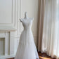 Mintgrünes, fließendes, langes Chiffon-Ballkleid für Geburtstagspartys, gh4405