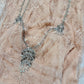 girlhomeshops-Nude Pink Lace Spaghetti Straps Midi Dress with Pearling Detail gh6313