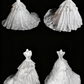 girlhomeshops – Weißes, wunderschönes und exquisites langes Spitzenhochzeitskleid gh6281