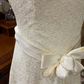 Off-White Lace Waist-Cinched Fitted A-Line Long Prom Gown, Evening Formal Dress gh7236