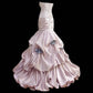 Pink sweet bow decoration long floor-length ball gown evening dress adult ceremony birthday dress gh4100