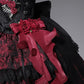 Girlhomeshops-Schwarz-rotes, geblümtes Tüll-Spitzen-Kurzes Heimkehrkleid, Geburtstagskleid, gh5346