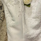 White exquisite bead long satin ball dress, evening dress, wedding dress gh4511