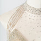 Champagner-Gold glänzendes elegantes Tüll langes Ballkleid Abendkleid Partykleid gh4870