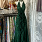 Schwarz/Rot Süße Vintage Mode Rückenfreies Langes A-linie Chiffon Tüll Ballkleid Abendkleid Geburtstagskleid gh4244