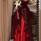 Robe de soirée longue en satin et tulle à fleurs, tenue de bal, de remise de diplôme, bordeaux, exquise, perlée, gh4255