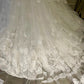 Girlhomeshops-White floral lace long elegant tulle wedding prom dress gh5436