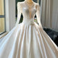 Girlhomeshops--💕Weißes, langärmliges, exquisites Spitzen-Brautkleid aus Tüll gh5444