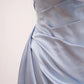 Girlhomeshops-Blaues, modisches, langes Satin-Ballkleid, Abendkleid gh5070