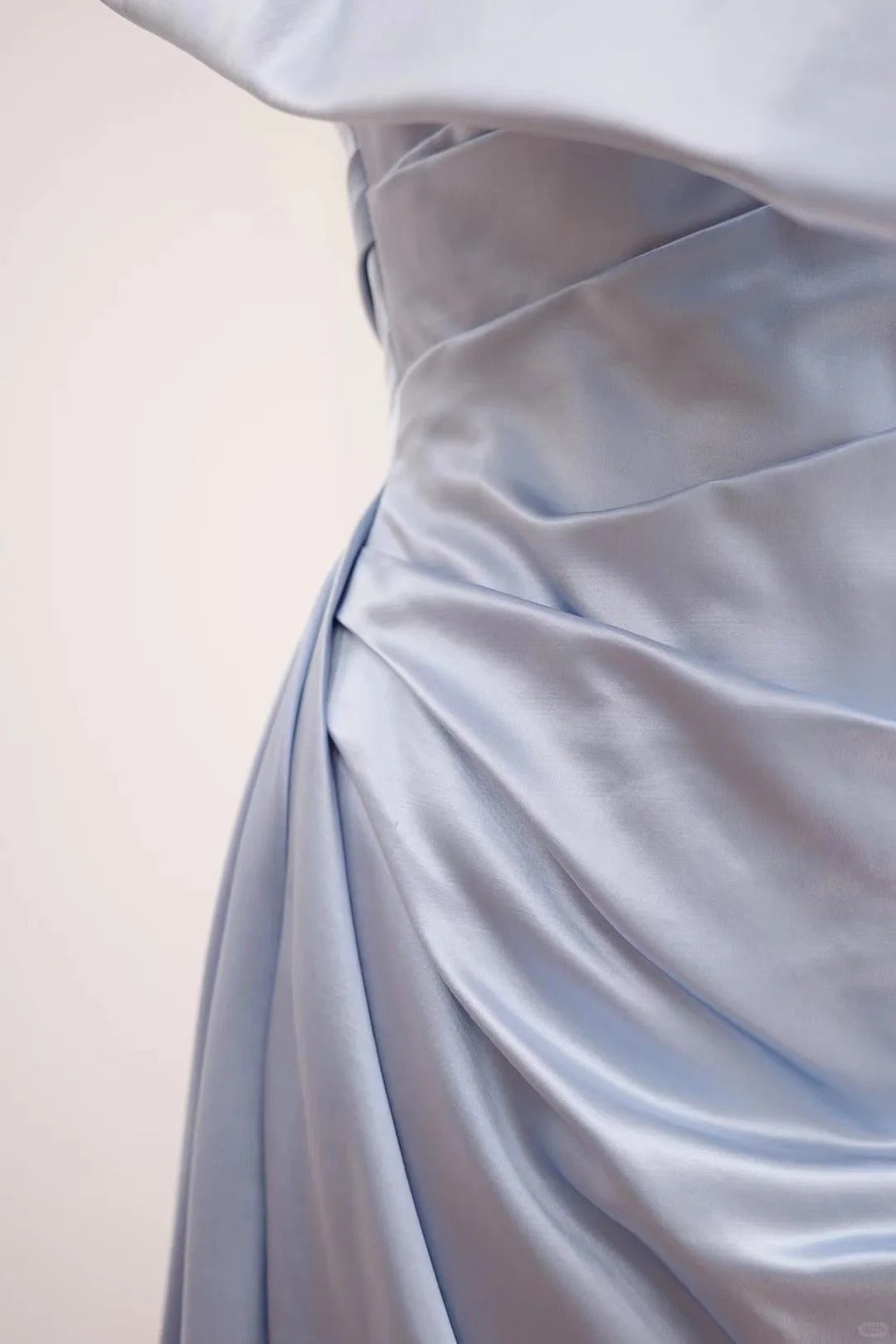 Girlhomeshops-Blaues, modisches, langes Satin-Ballkleid, Abendkleid gh5070