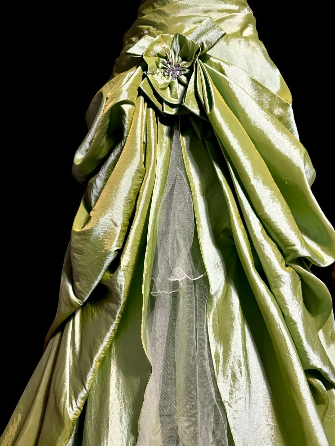 Green Retro Elegant Long Princess Dress, Evening Gown, Ball Gown gh3444