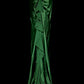 Green Elegant Long Satin Party Dress Prom Dress Evening Gown gh4694