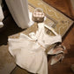 Girlhomeshops - Robe courte en satin blanc à perles pour la classe de huitième année, robe de bal, robe de fête d'anniversaire, gh5291