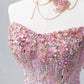 Fairy Luxury Pink Diamond Starlight Strapless Ballgown - Dinner &amp; Red Carpet Gorgeous Dress gh6565