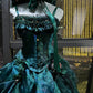 Strahlend und atemberaubend: Wunderschönes langes Abendkleid „Manor Princess“ in Smaragdgrün (gh6729)