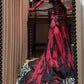 Burgundy Mysterious Red Rose Gorgeous Exquisite Lace Tulle Long Floor-Length Trailing Ball Gown Evening Gown gh4253