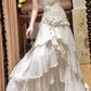 Girlhomeshops - Robe de soirée longue blanche en tulle à fleurs, décolleté en cœur, style princesse, robe de bal, de remise de diplôme, robe de mariée, gh5976