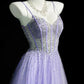 girlhomeshops-Gorgeous Shiny Lavender Rhinestone Prom Dress Graduation dress birthday dress gh5846
