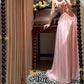Pink Floral Elegant Long Tulle Prom Dress Evening Dress Party Dress Bridesmaid Dresses gh4461