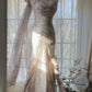 Pink Romantic Fashion Elegant Exquisite Beaded Spaghetti Straps Long Tulle Chiffon Ruffle Ball Gown Evening Dress Party Dress gh4057