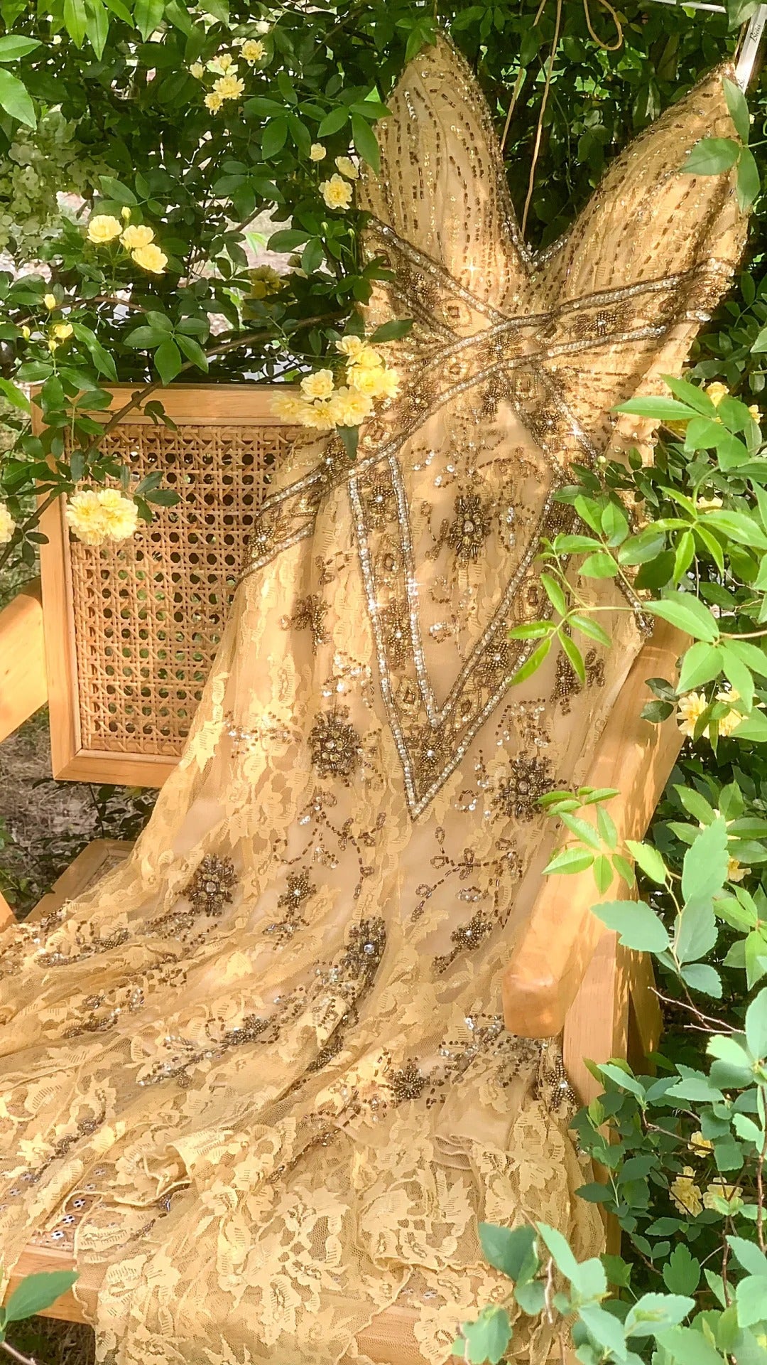 Light yellow brown gorgeous and elegant vintage exquisite beaded long chiffon lace ball dress evening dress birthday party dress prom dress gh3950