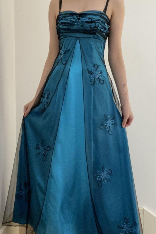 blue prom dress New retro dress, ball dress, birthday dress gh6677